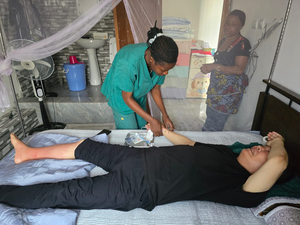 말라리아로 쓰러져 있습니다 🏥 콩고 김바울 선교사